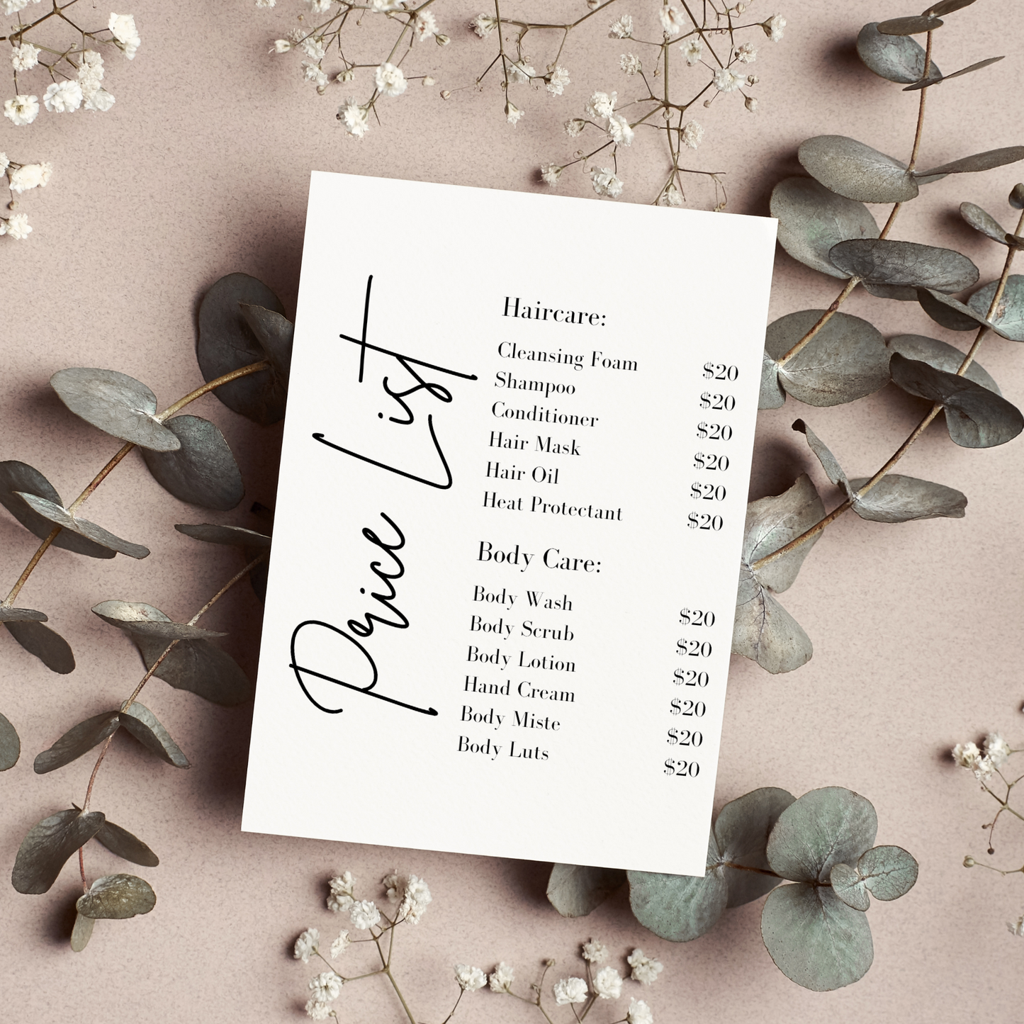 Price Lists