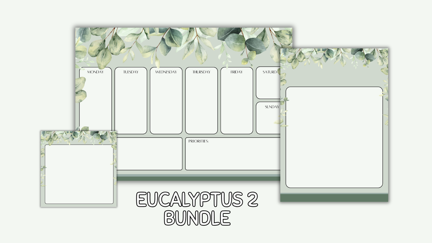 Eucalyptus 2 Matching Stationery Bundle
