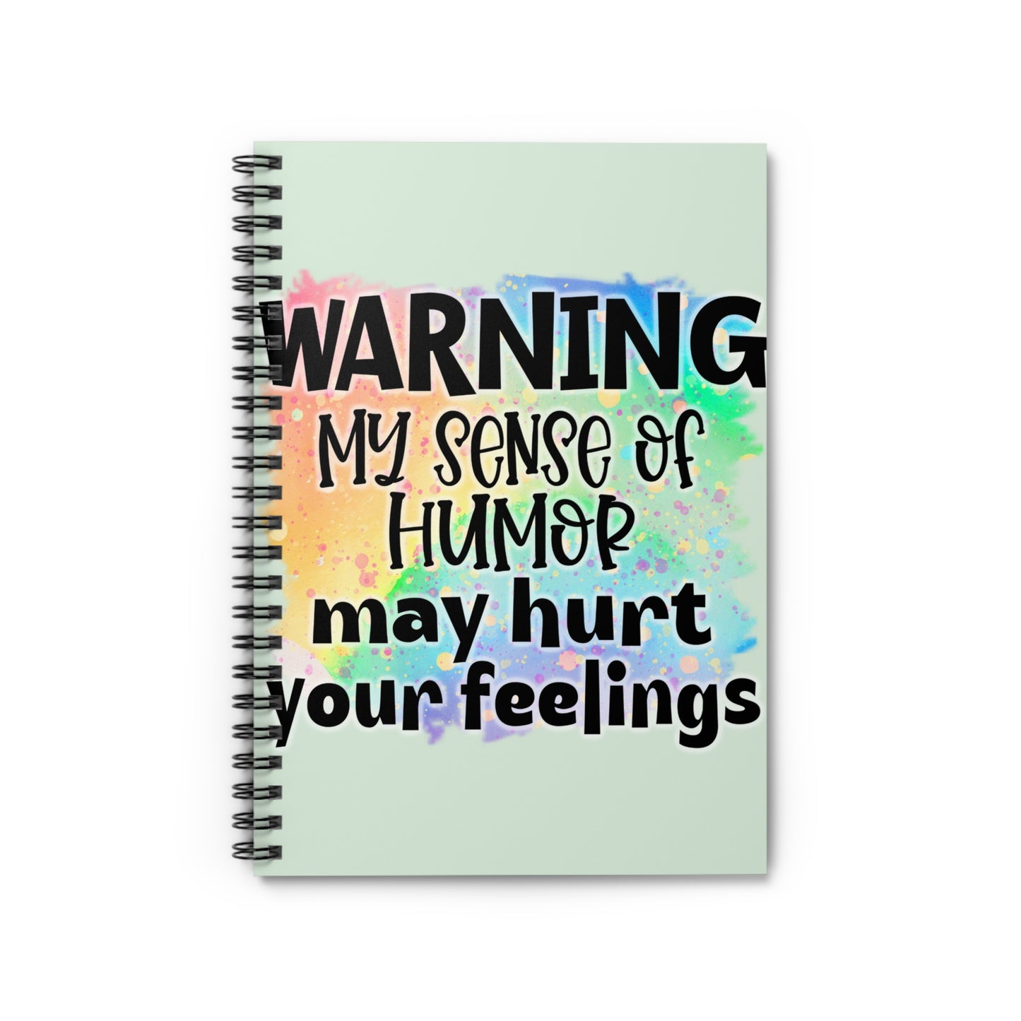Sarcasm Notebook Warning My Sense Of Humour May Hurt Your Feelings