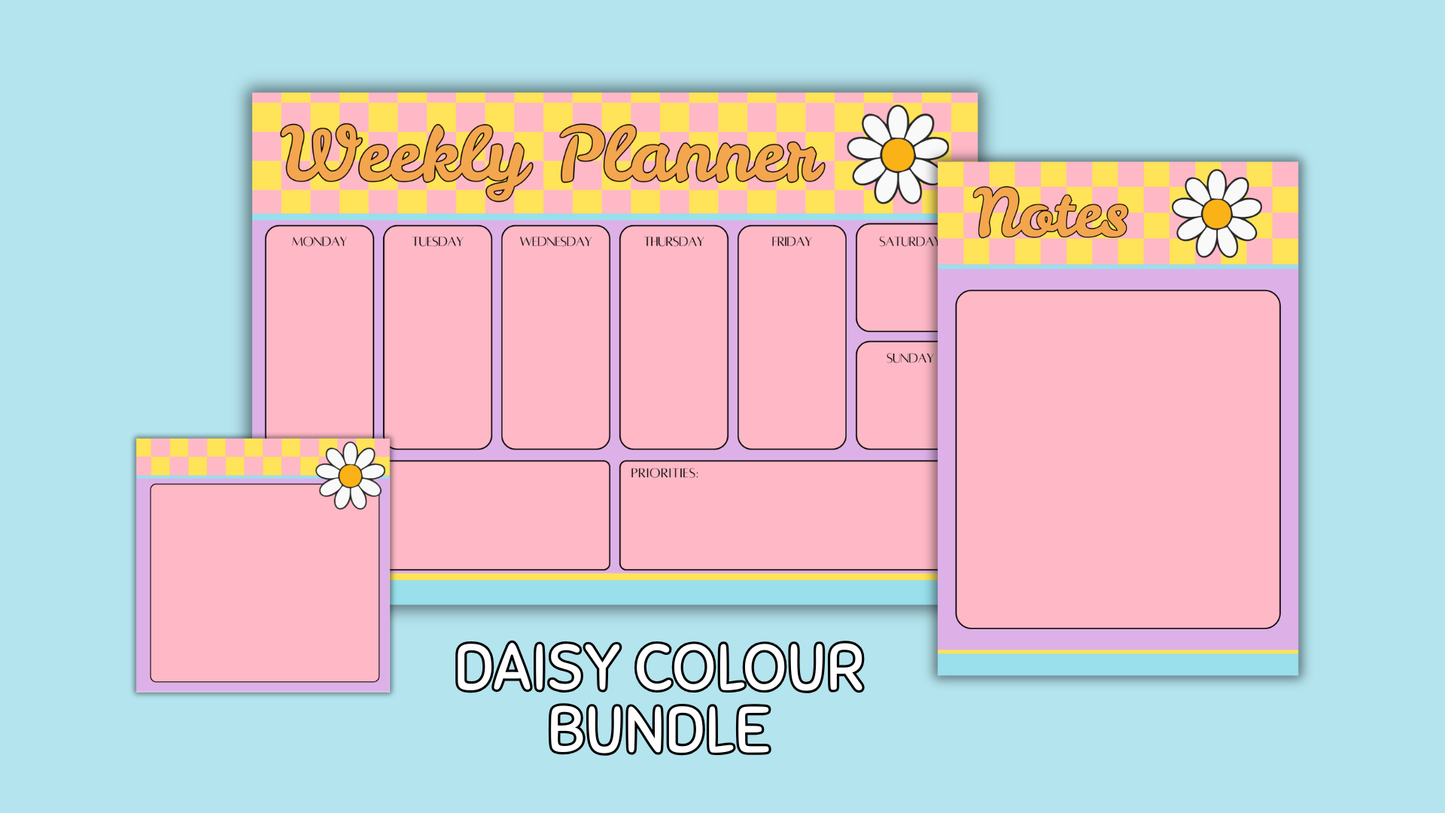 Daisy Colour Matching Stationery Bundle