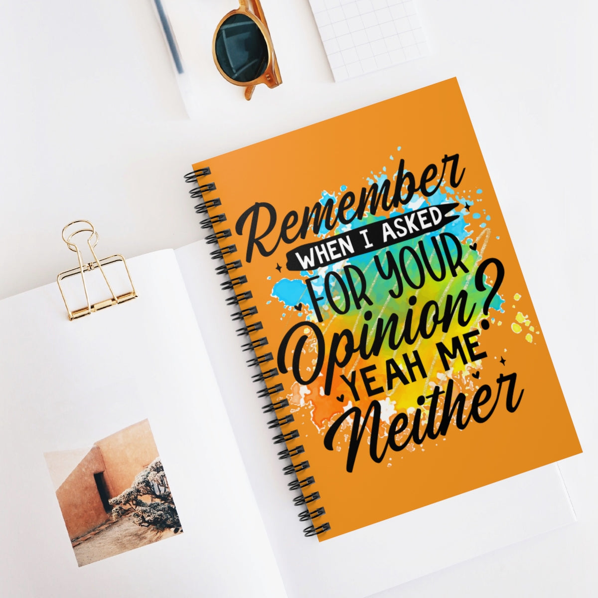 Opinion Sarcasm Lined Notebooks