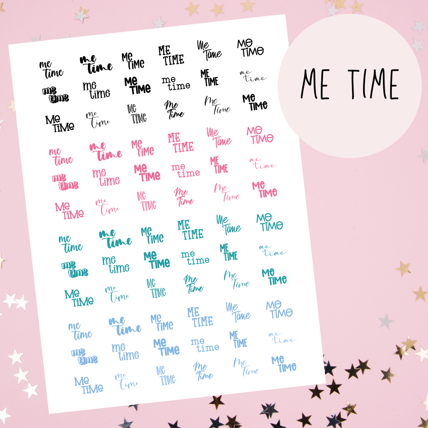Me Time Planner Stickers