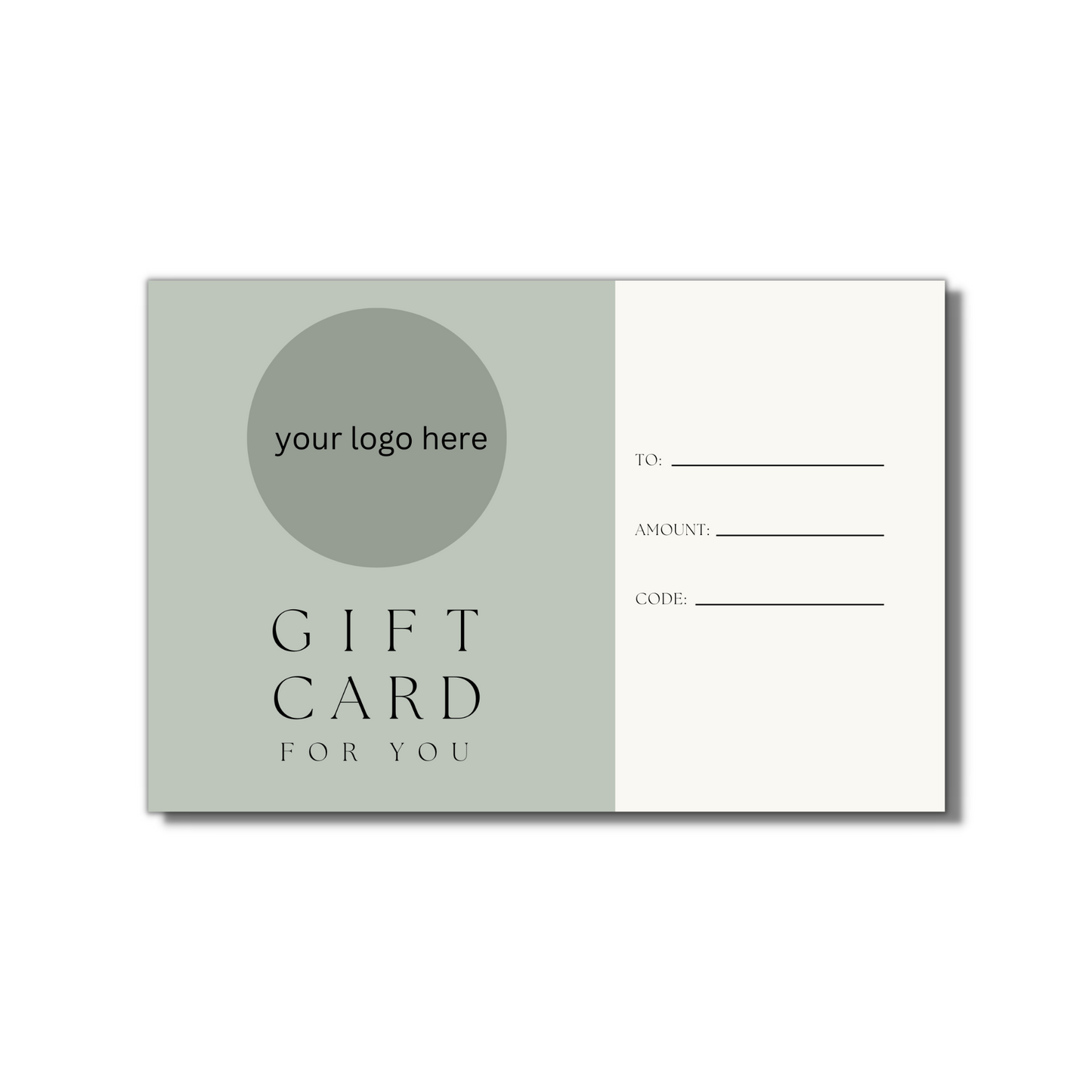 Gift Voucher - Minimalistic