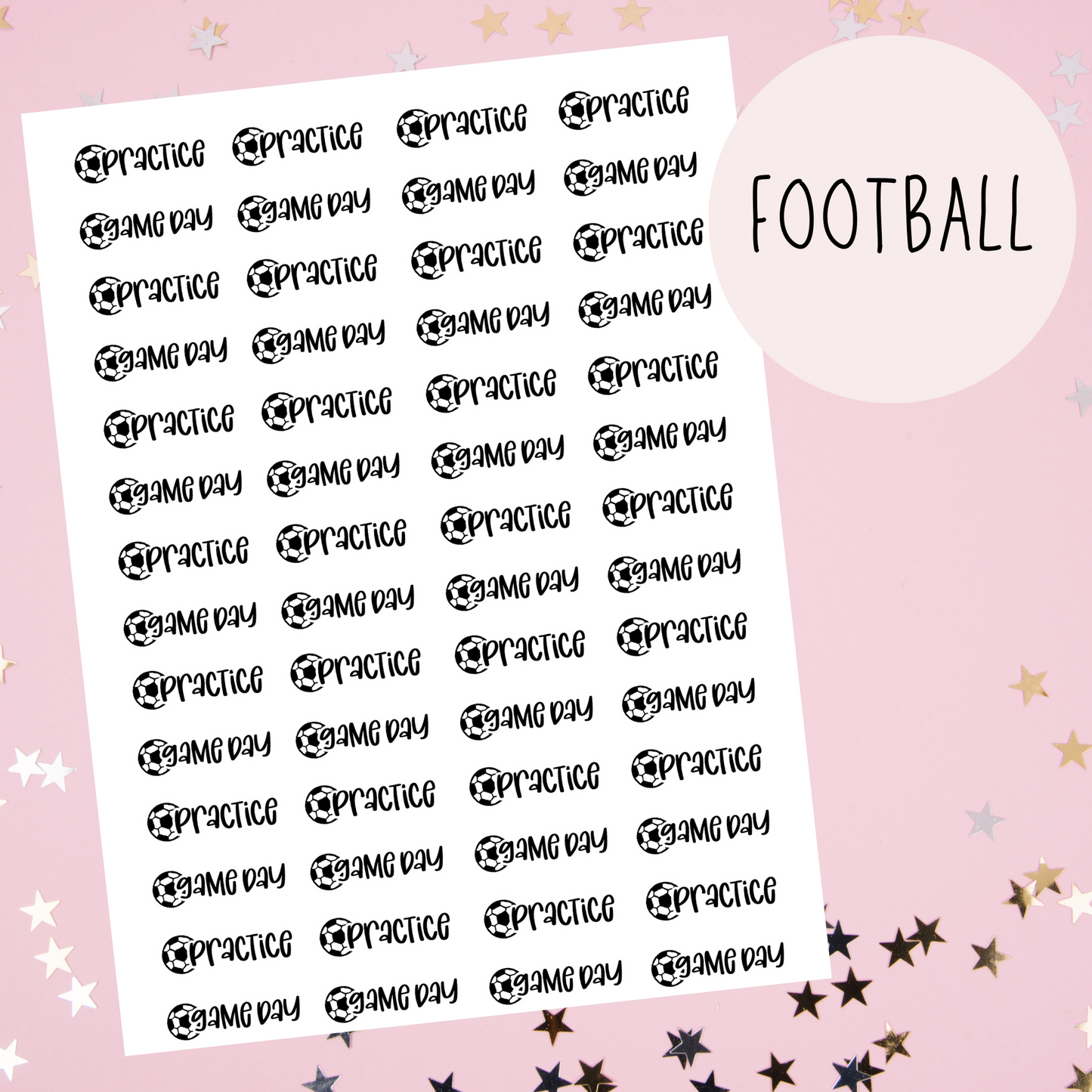 Football Planner Stickers