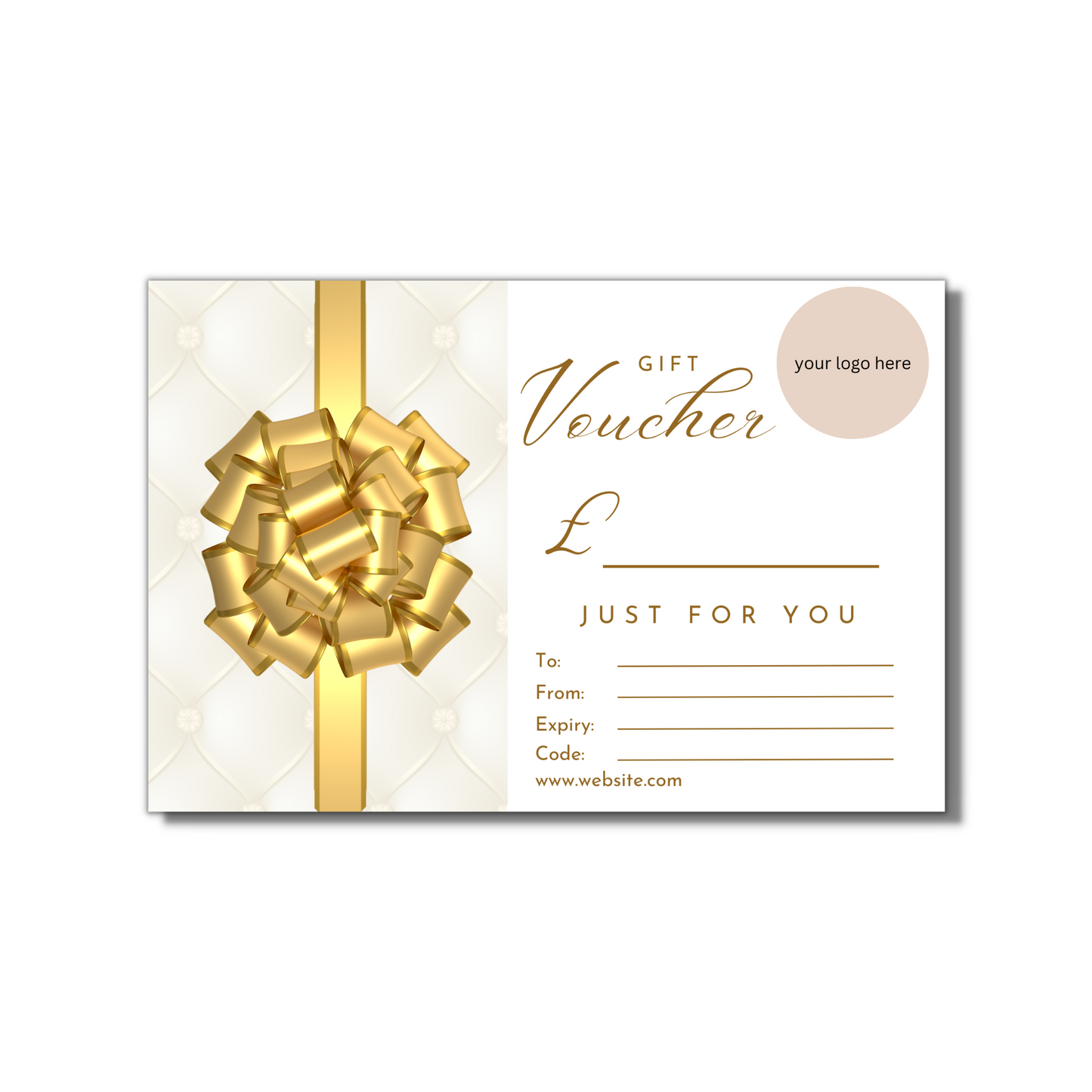 Gift Voucher - Gold Bow