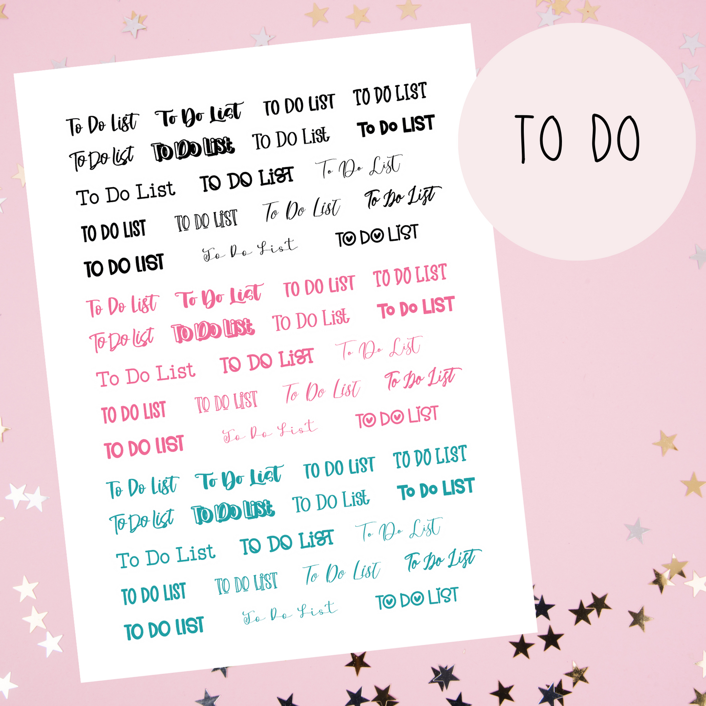 To Do Planner Stickers