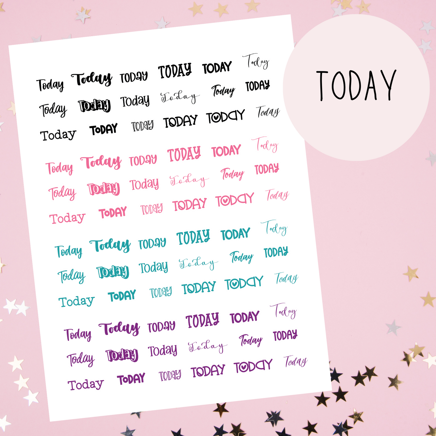 Today Planner Stickers
