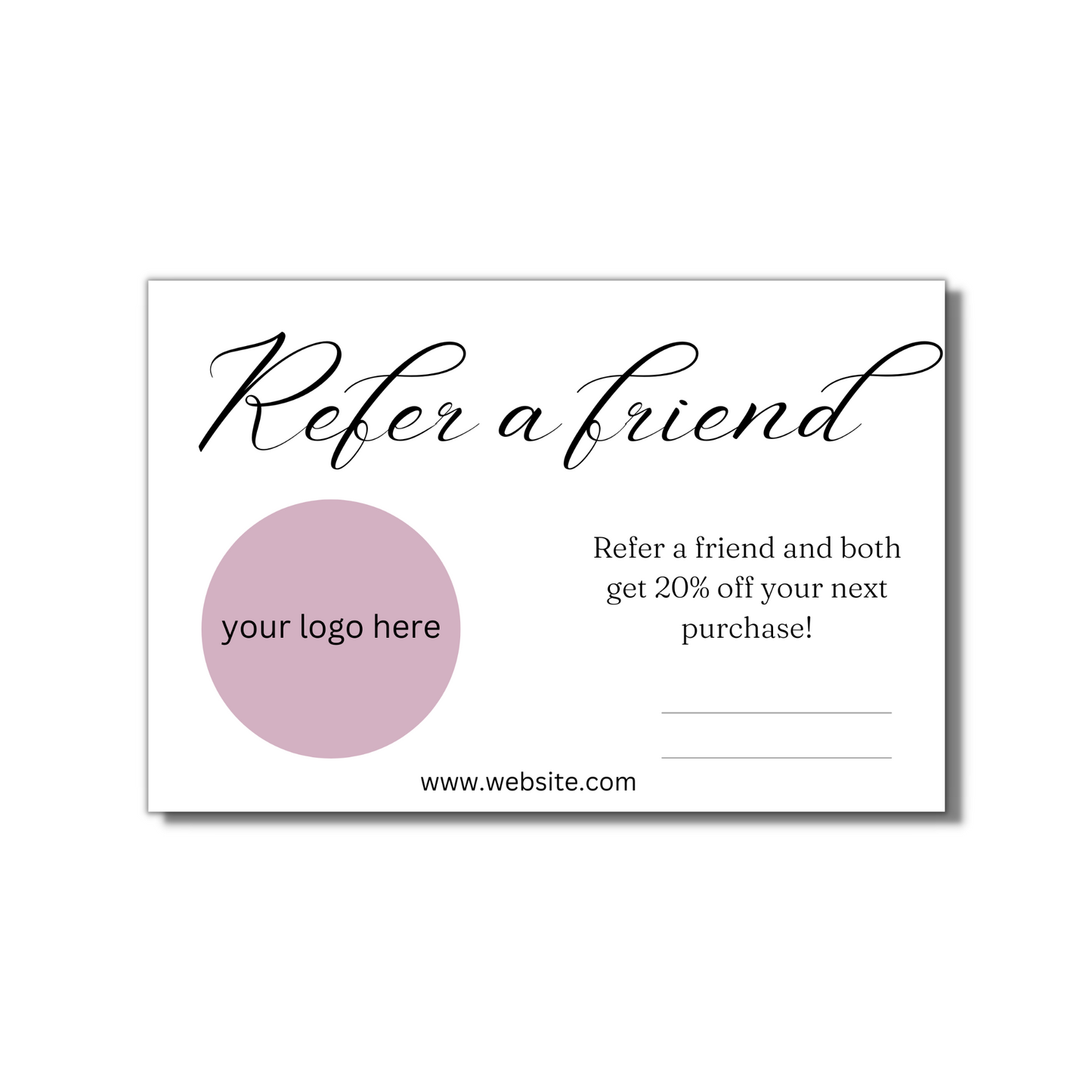 Refer A Friend Card