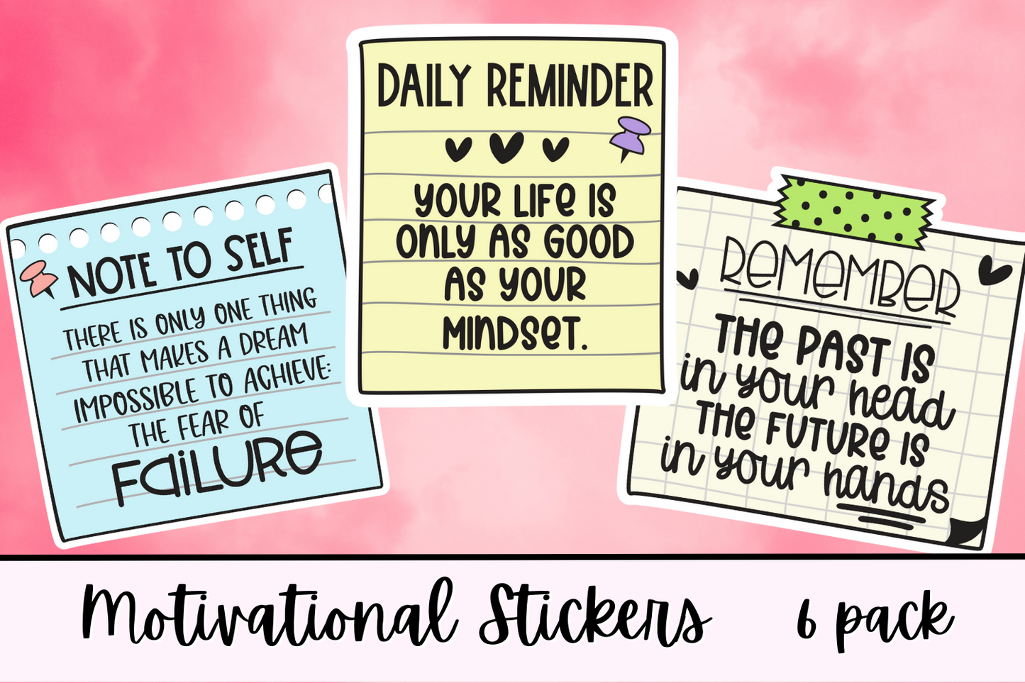 Motivational Stickers - Glossy