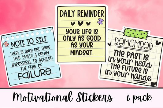 Motivational Stickers - Glossy
