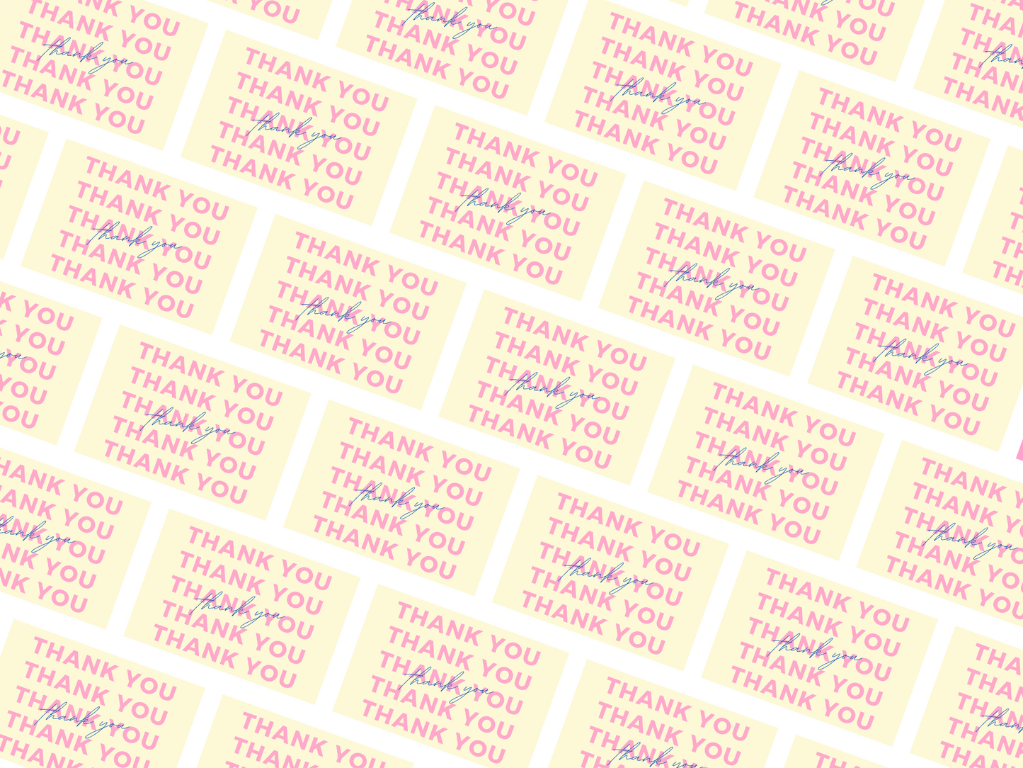 Thank You Post Cards