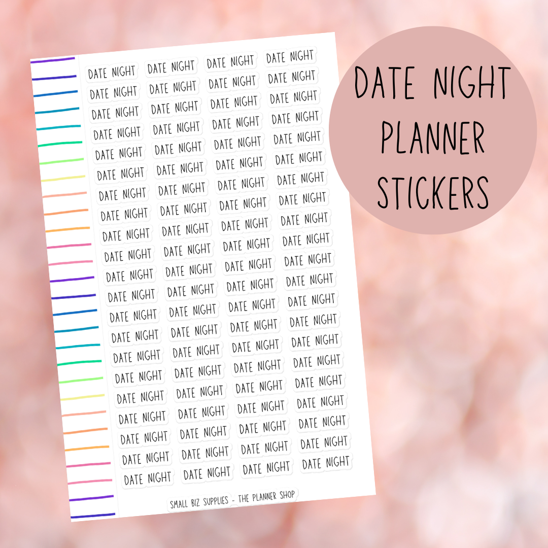 Date Night Planner Stickers