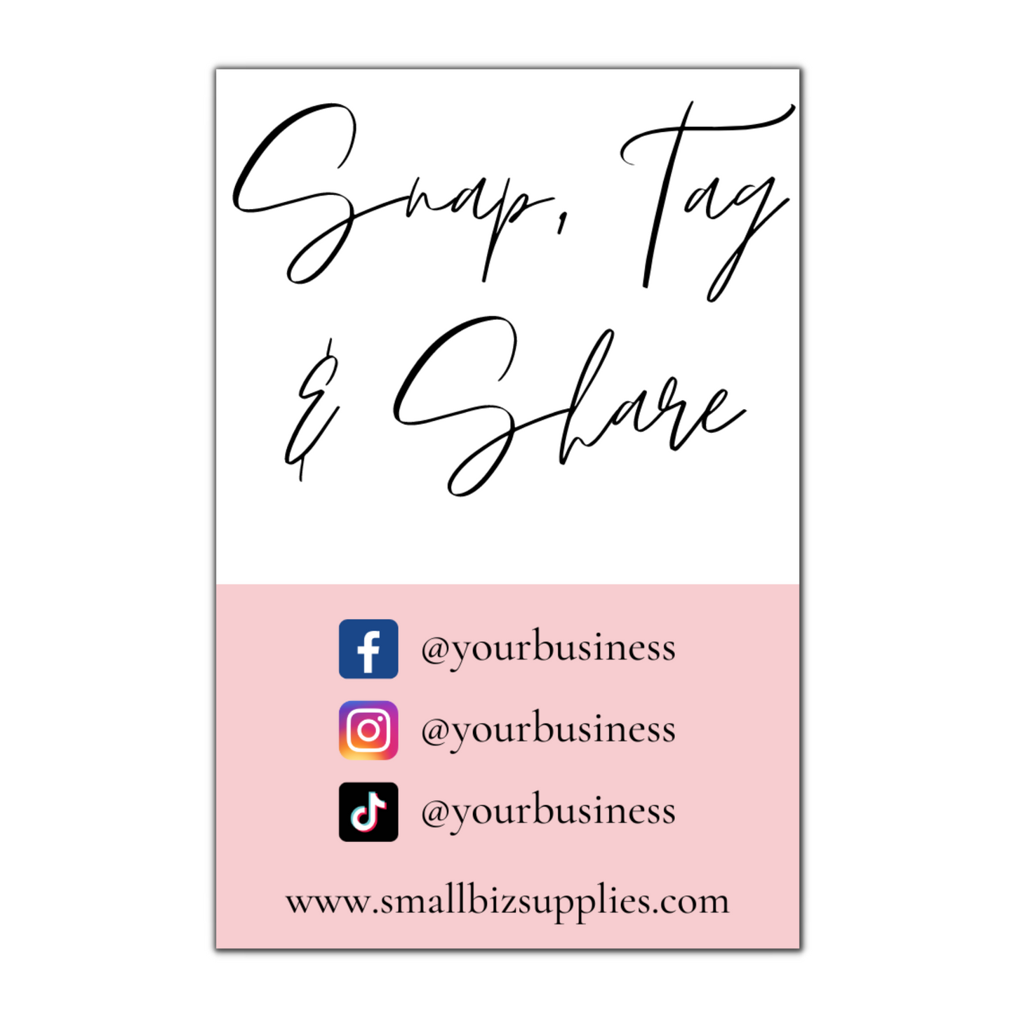 Snap, Tag & Share Cards