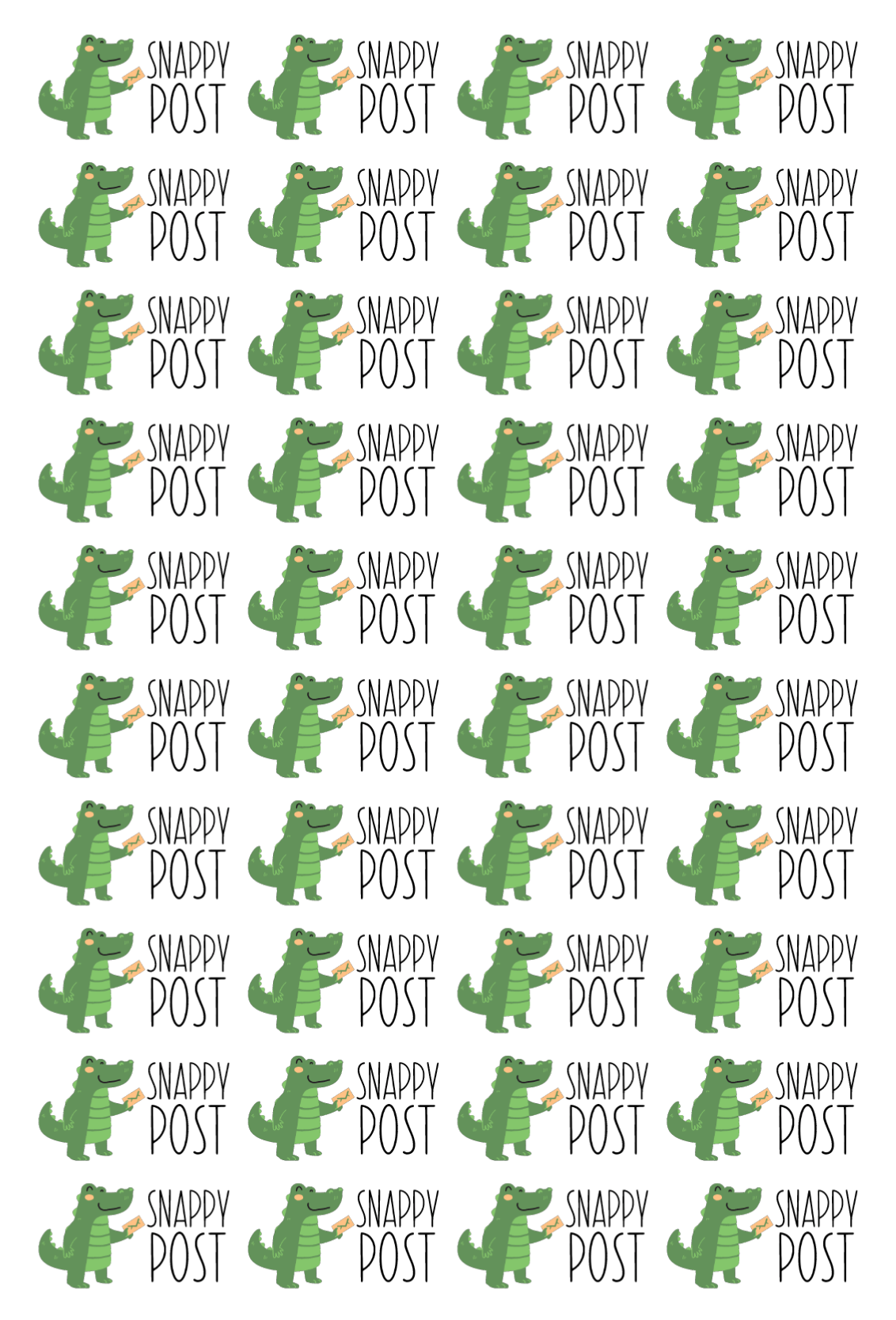 Snappy Post Stickers - Happy Post