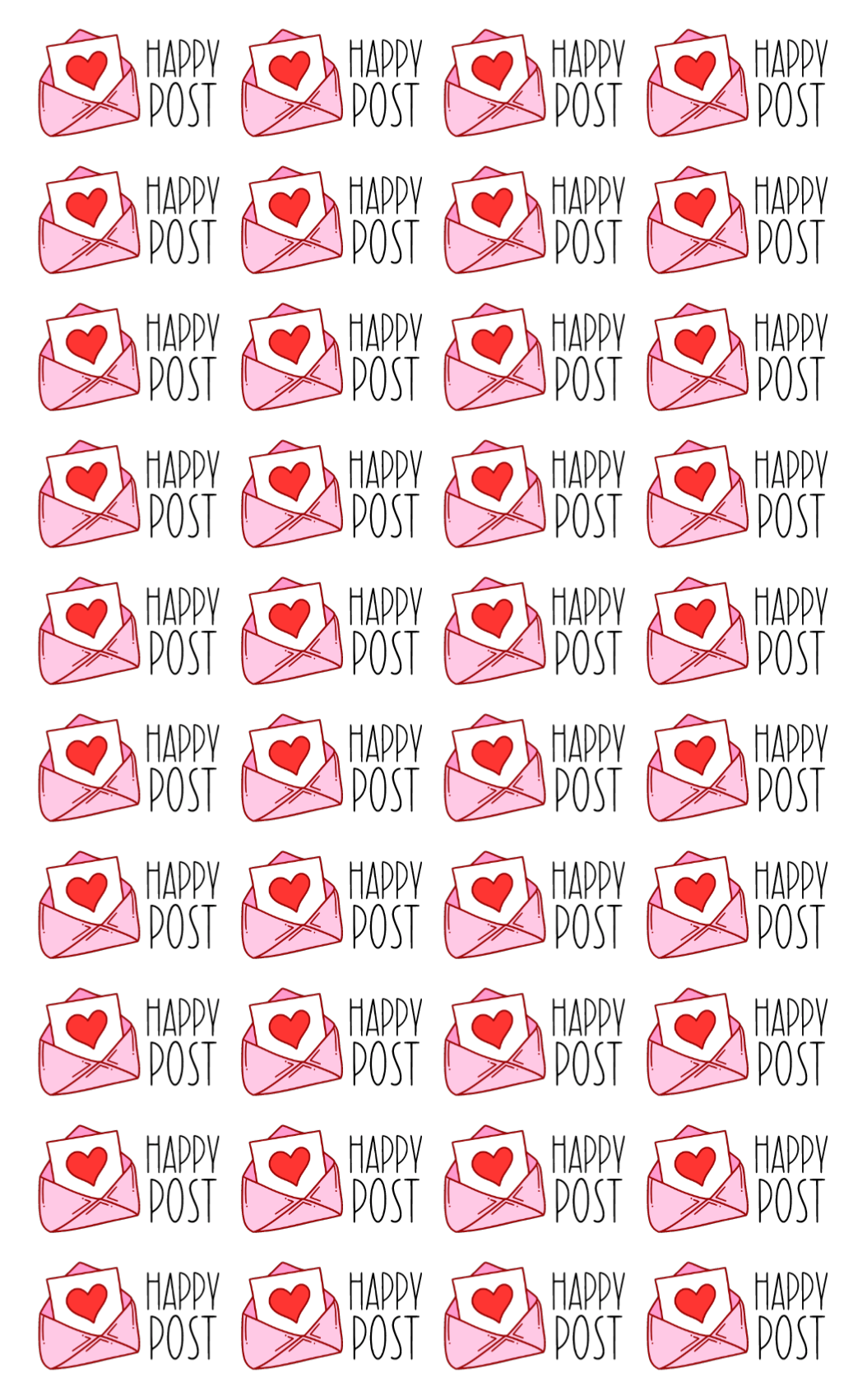 Happy Post Stickers
