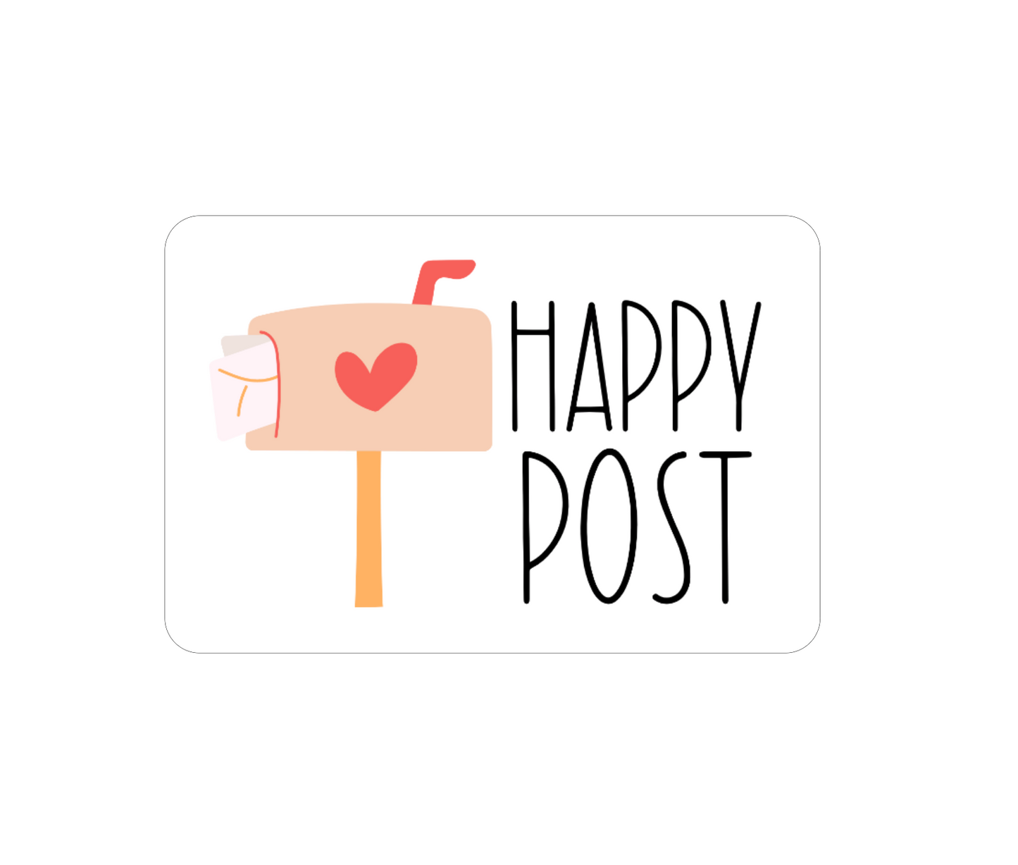 Happy Post Stickers
