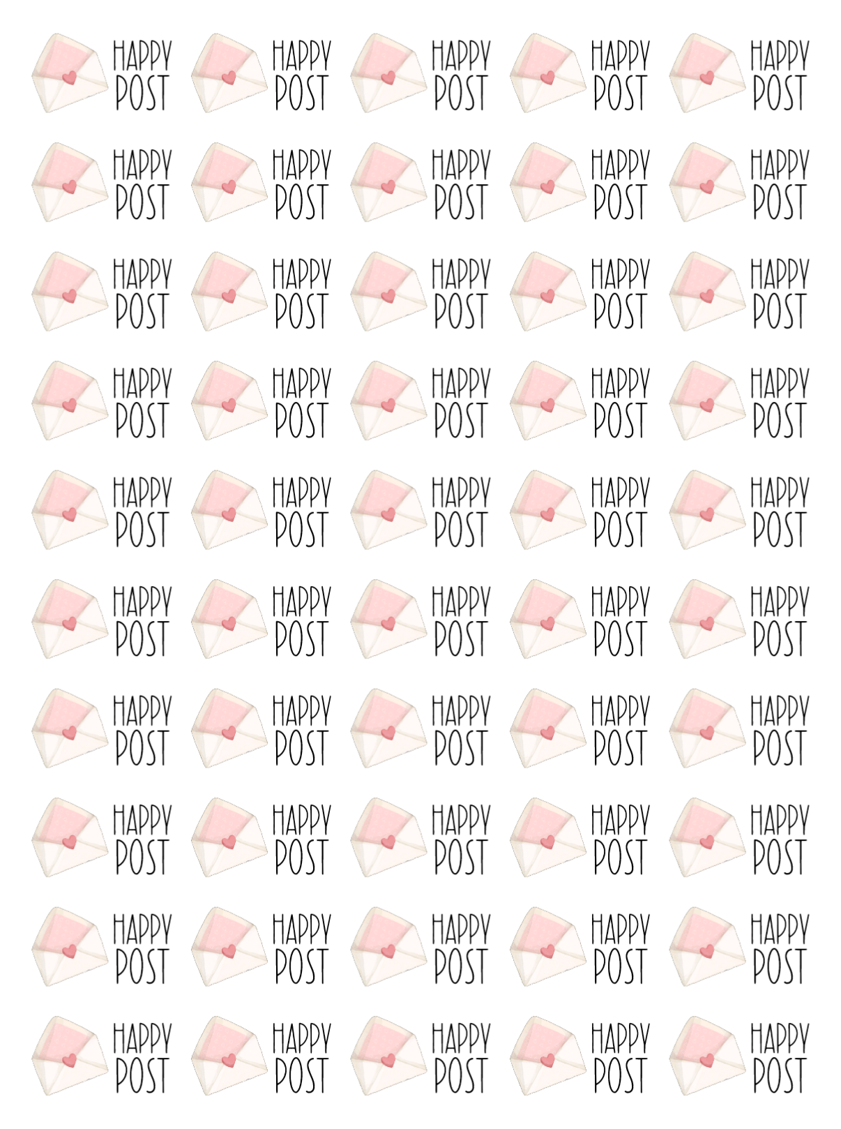 Happy Post Stickers