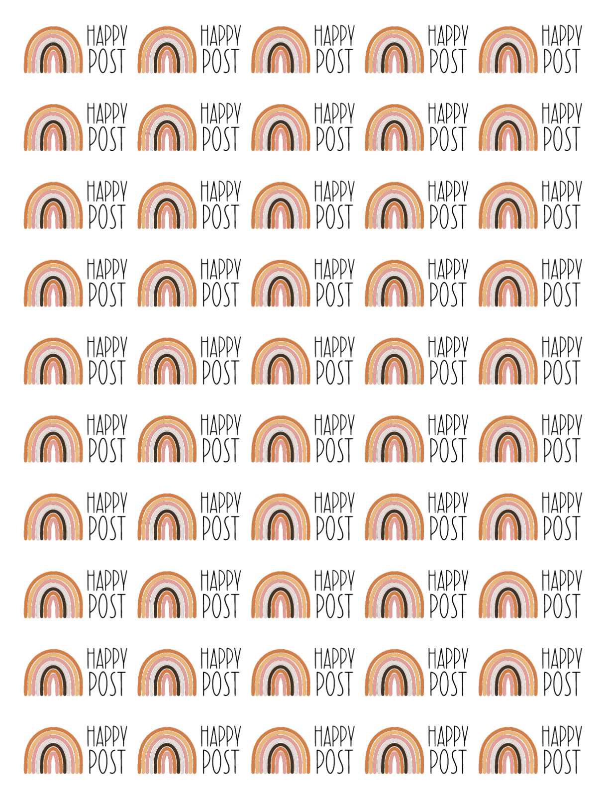 Happy Post Stickers