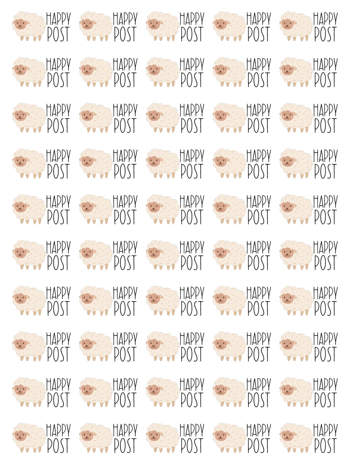 Happy Post Stickers