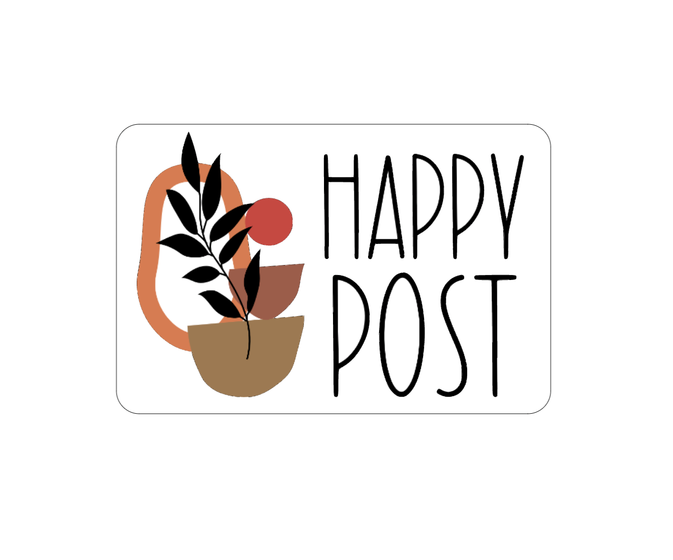 Happy Post Stickers