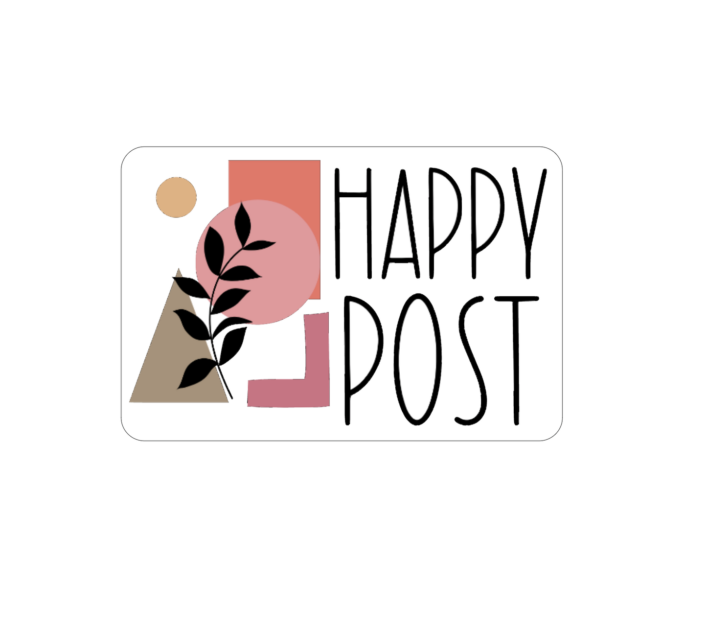 Happy Post Stickers