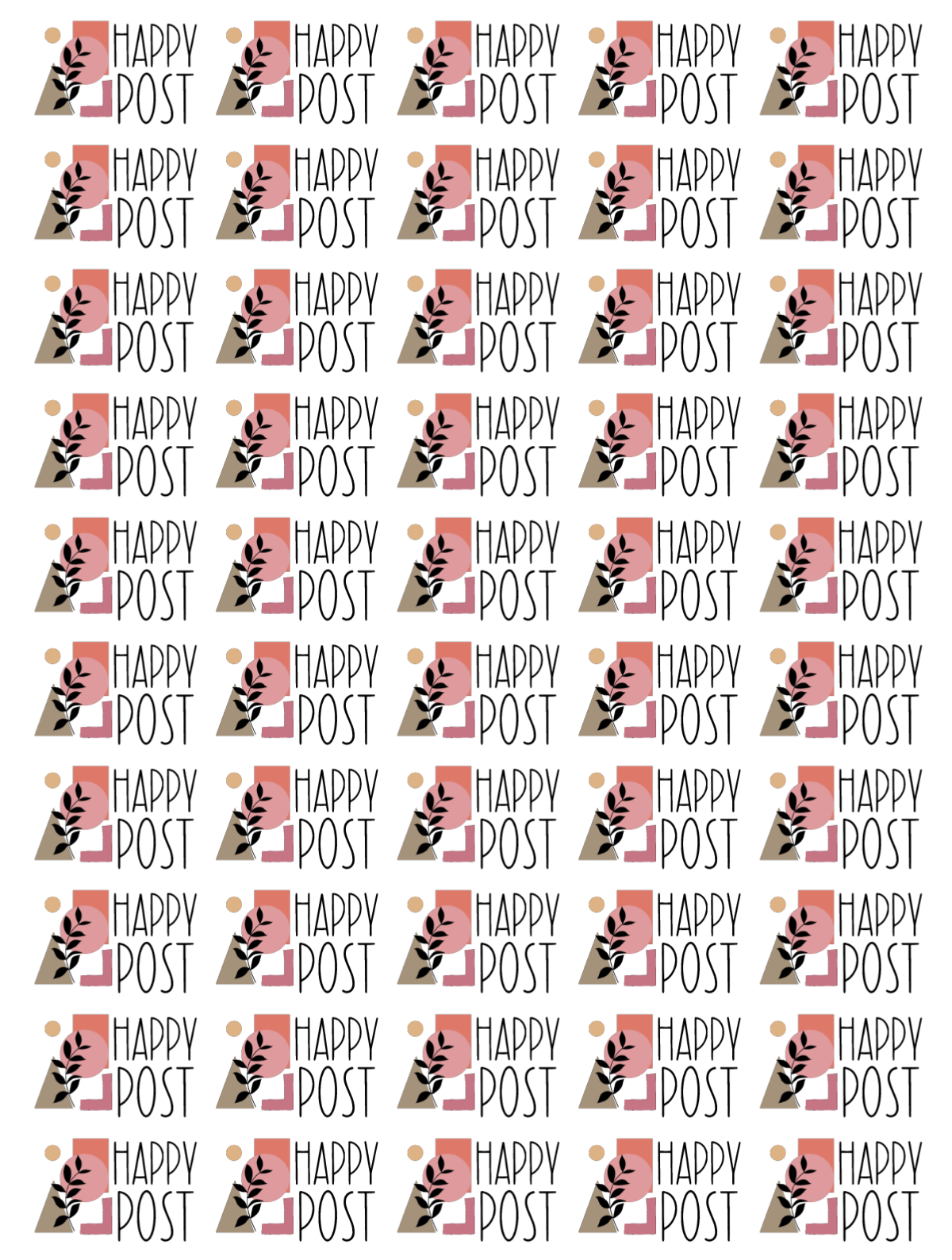 Happy Post Stickers