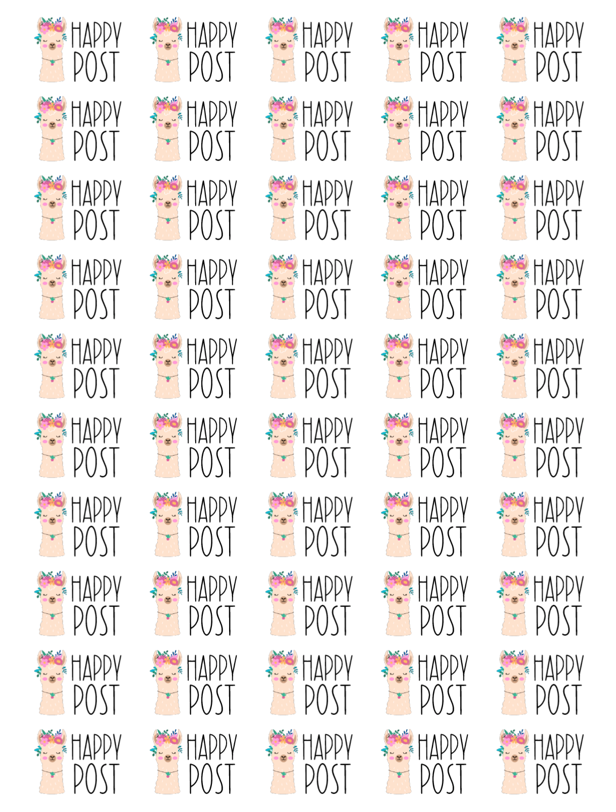 Happy Post Stickers