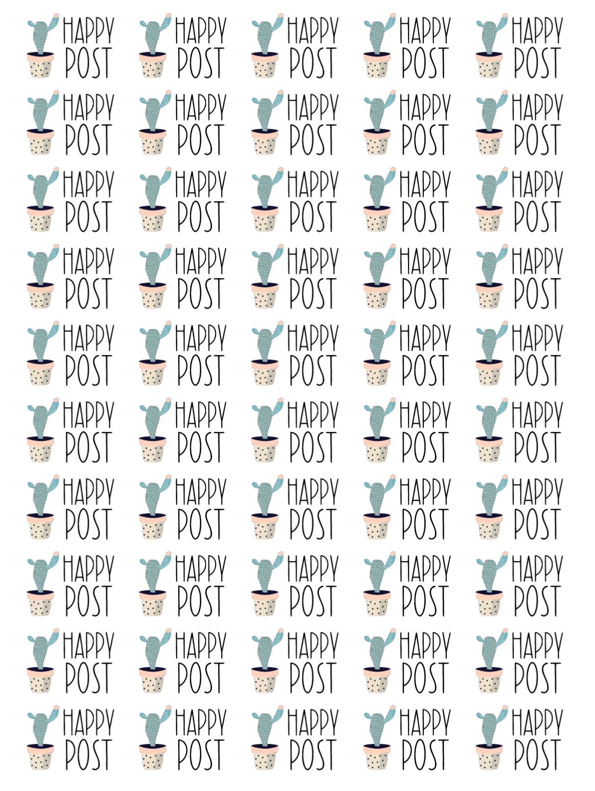 Happy Post Stickers