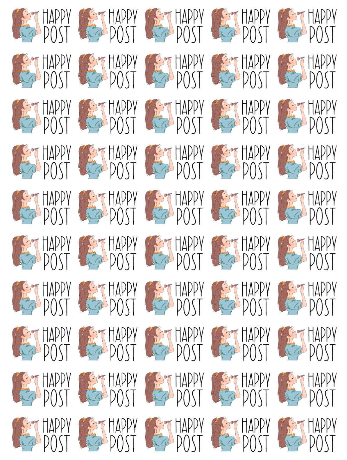 Happy Post Stickers