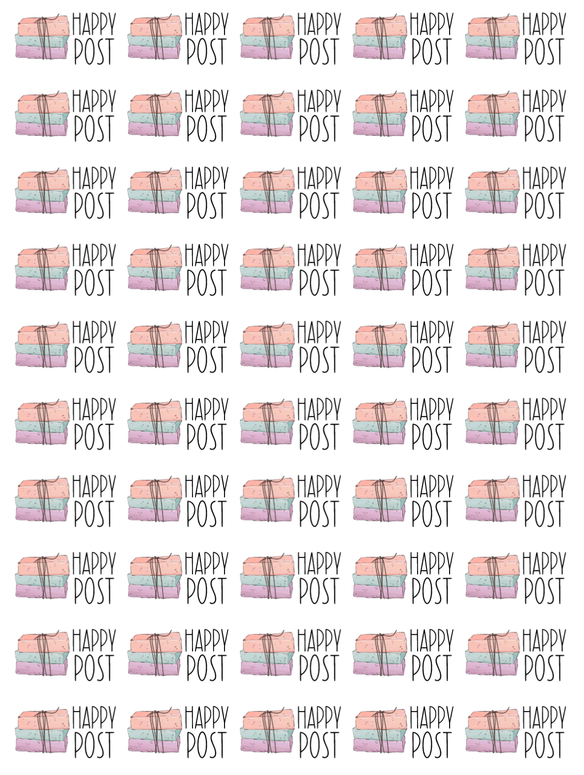 Happy Post Stickers