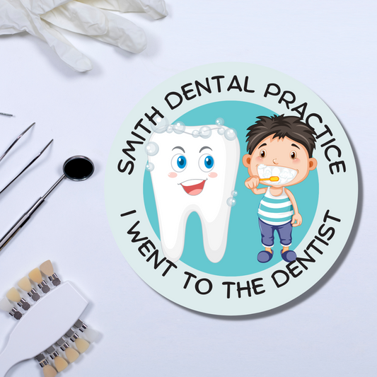 Personalised Dentist Sticker - Glossy Finish