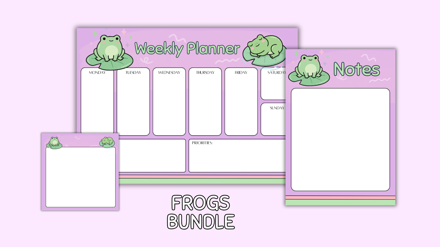 Frog Matching Stationery Bundle