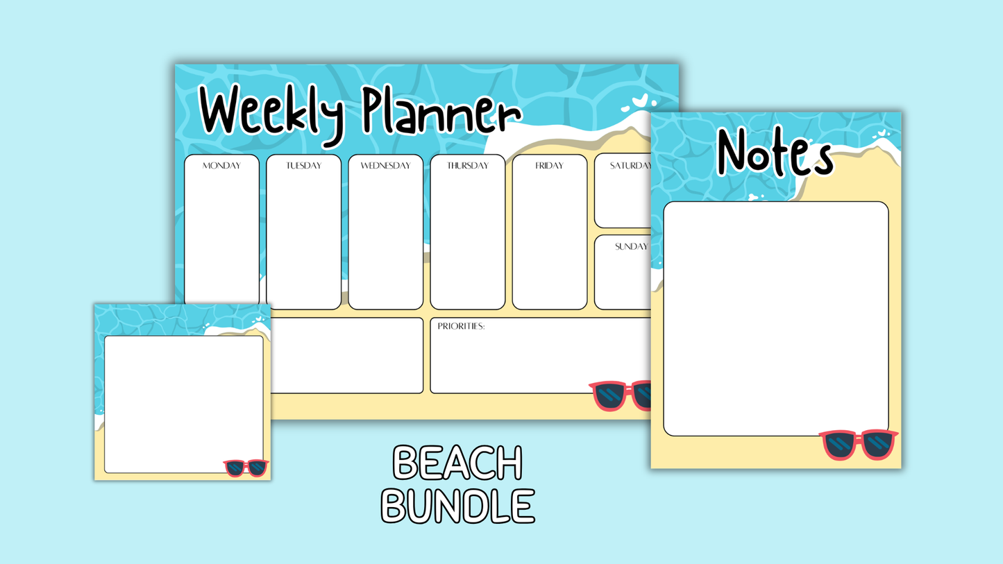 Beach Matching Stationery Bundle