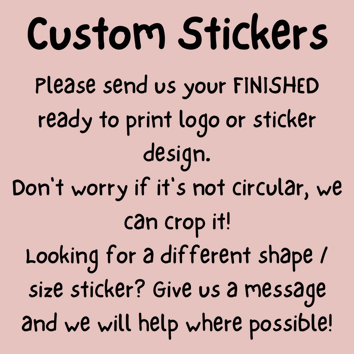 Sticker Custom Made Logo Affordable Custom Printed Logo Stickers - Matte Or Gloss Finishes