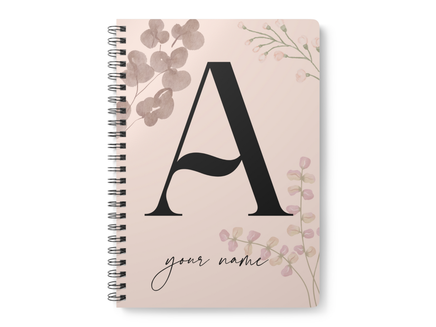 Initial Lined Notebook