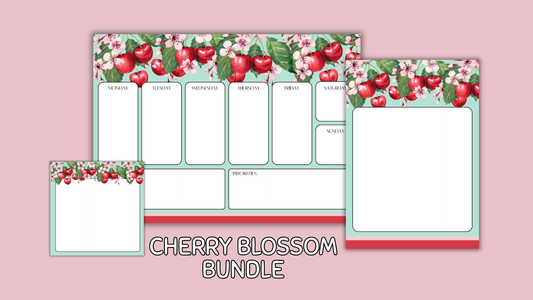 Cherry Blossom Matching Stationery Bundle