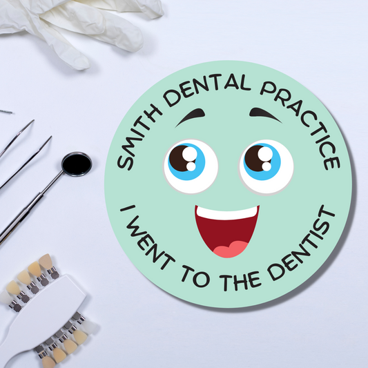 Personalised Dentist Sticker - Glossy Finish