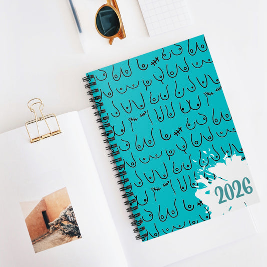 PRE ORDER - Boobie 2026 Week To View Diary Spiral Bound A5