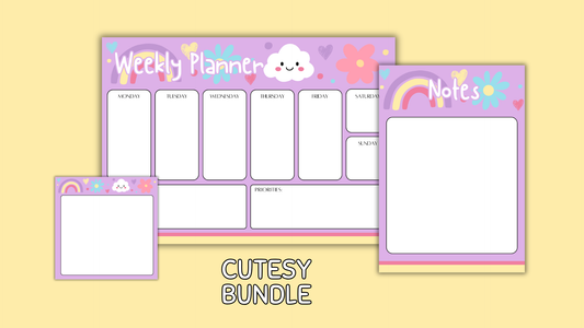 Cutesy Matching Stationery Bundle
