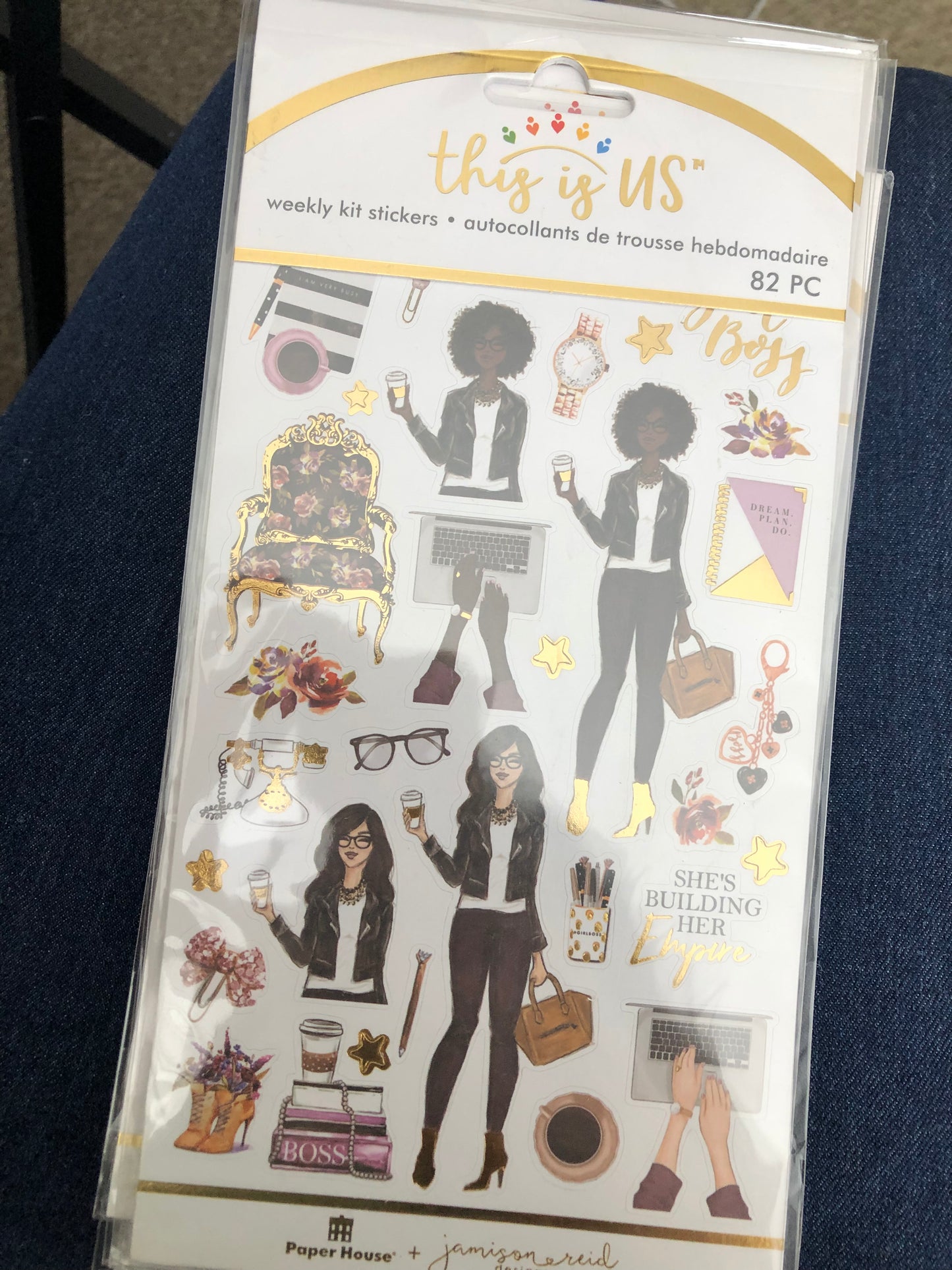 Paper House Productions This Is Us Weekly Sticker Kit Girl Boss oops