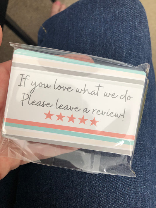 Review Cards Pack Of 25 oops