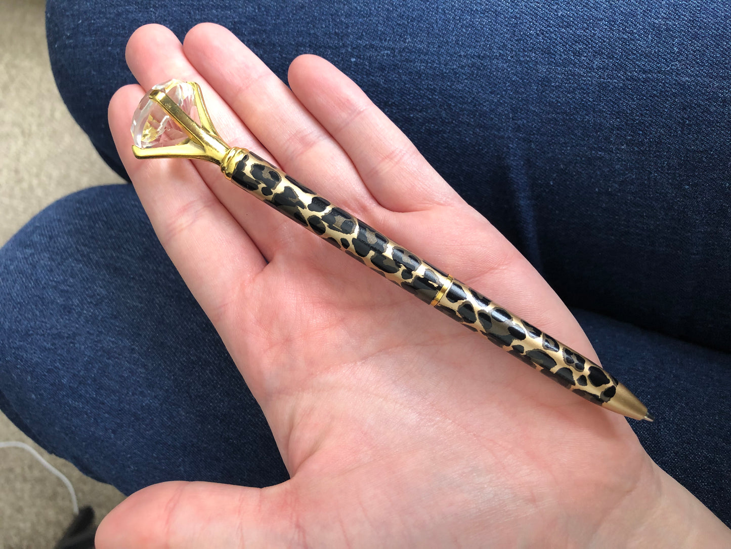 Leopard Print Diamond Pen oops