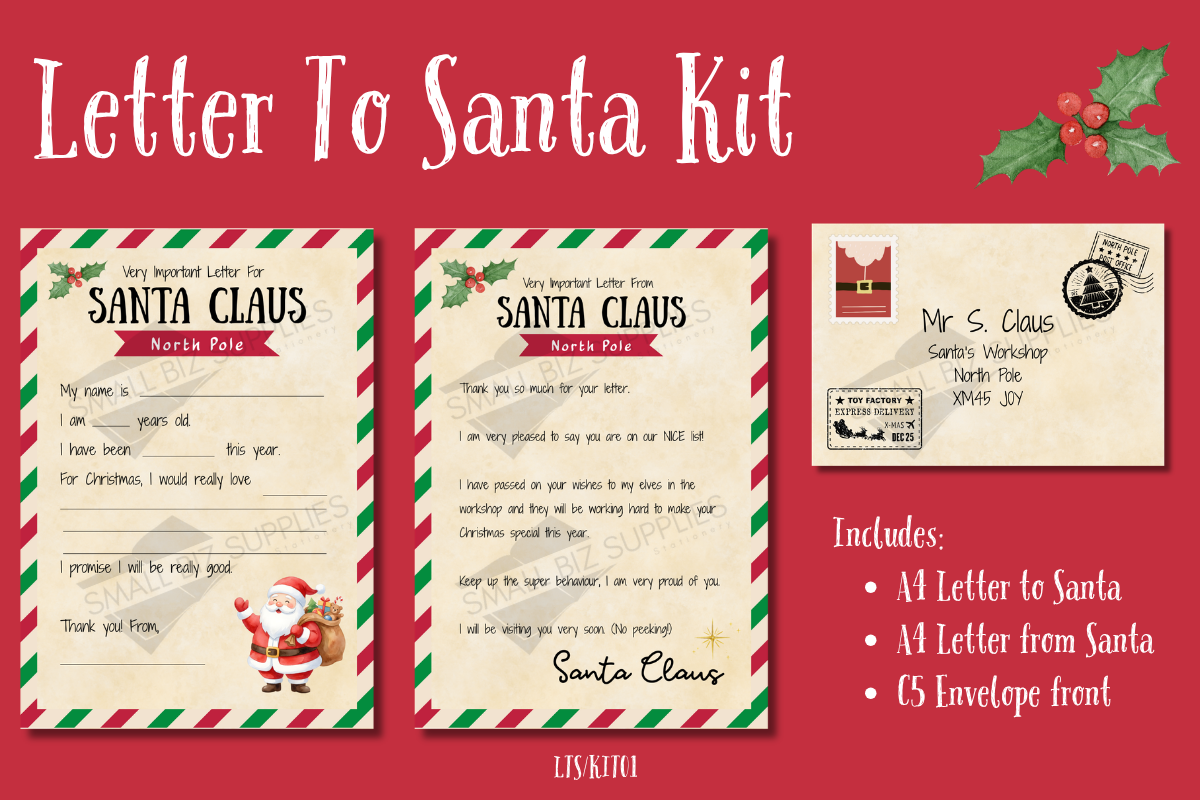 Letter To Santa Kit Downloadable