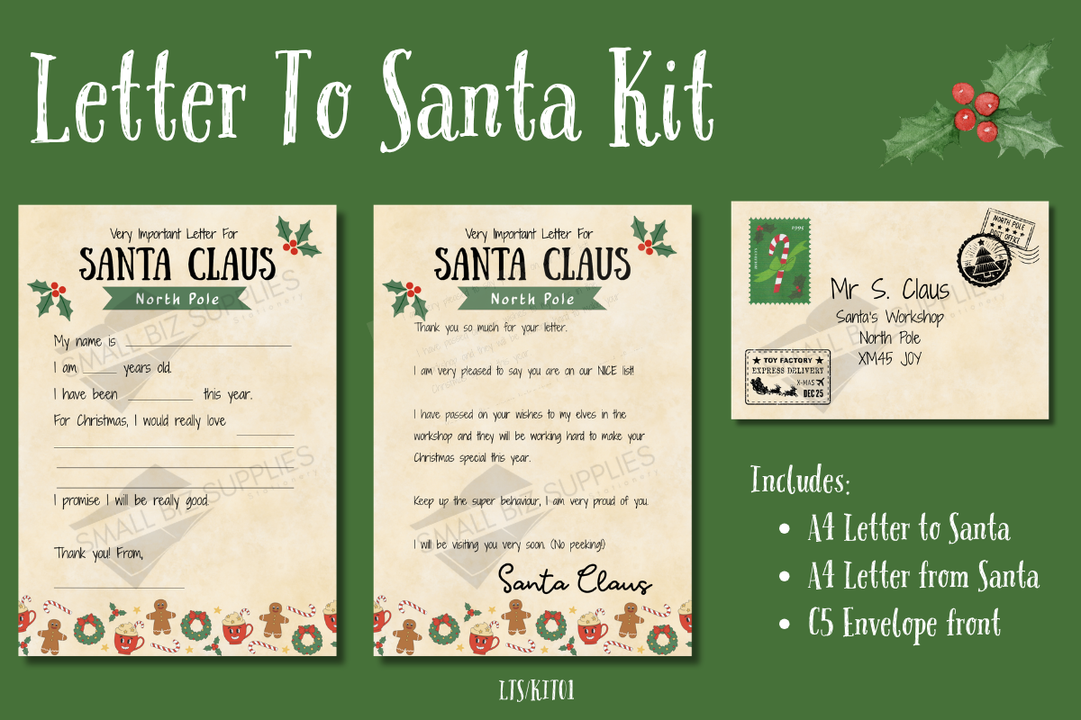 Letter To Santa Kit Downloadable