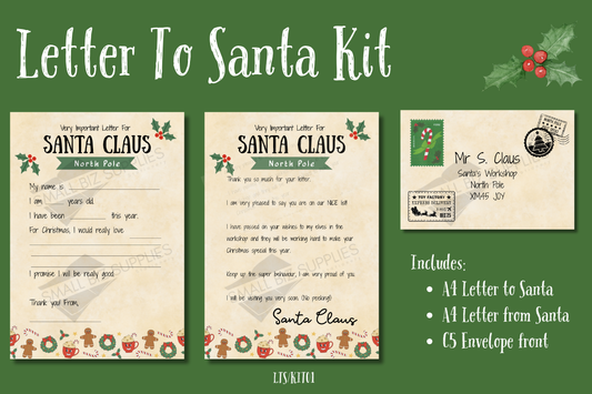 Letter To Santa Kit Downloadable