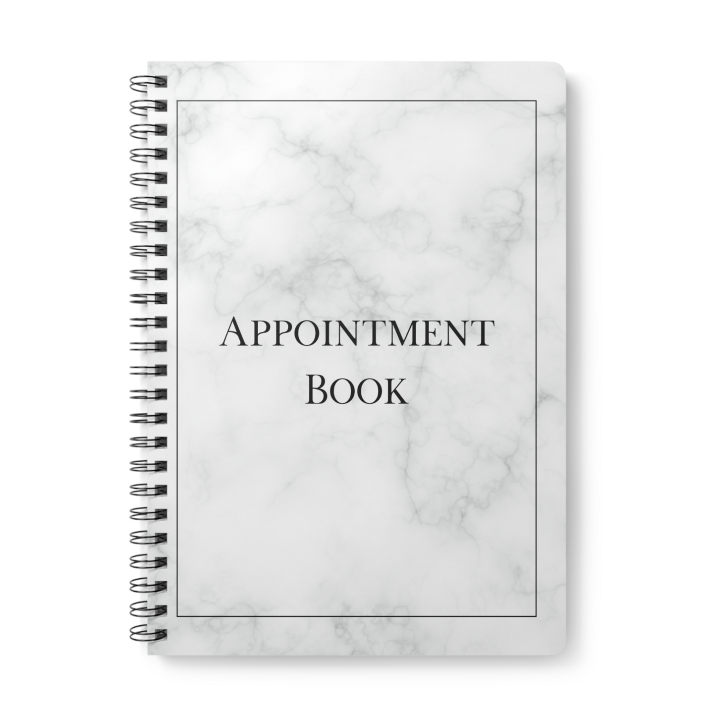 A4 Marble Appointment Book 30 Minute Intervals