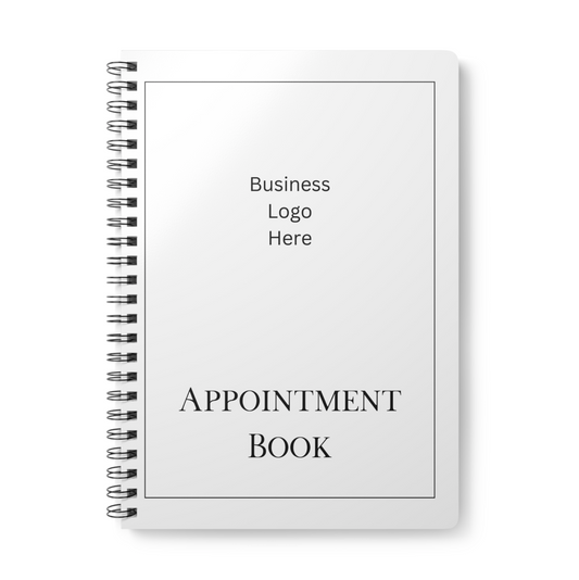 A4 Logo Appointment Book 30 Minute Intervals