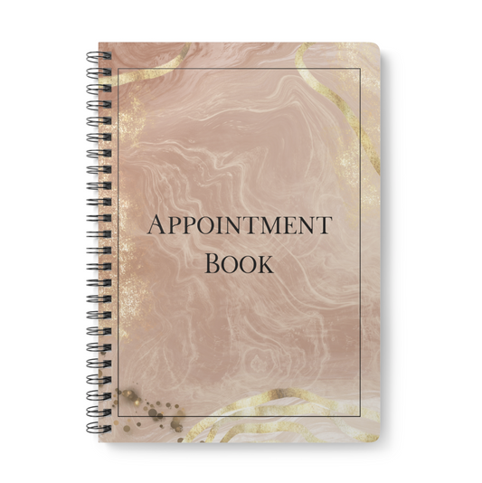 A4 Marble Appointment Book 30 Minute Intervals