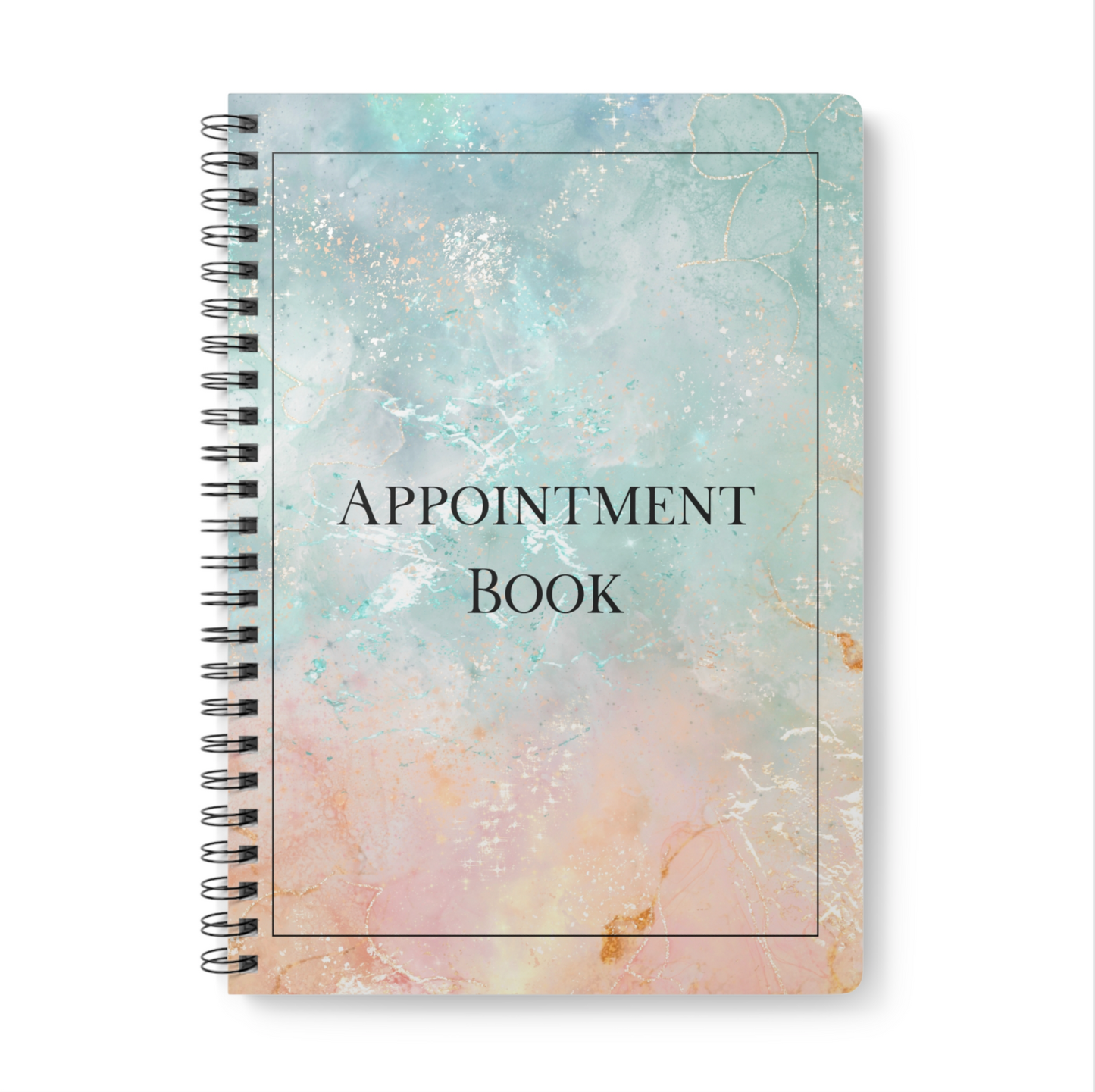 A4 Marble Appointment Book 30 Minute Intervals