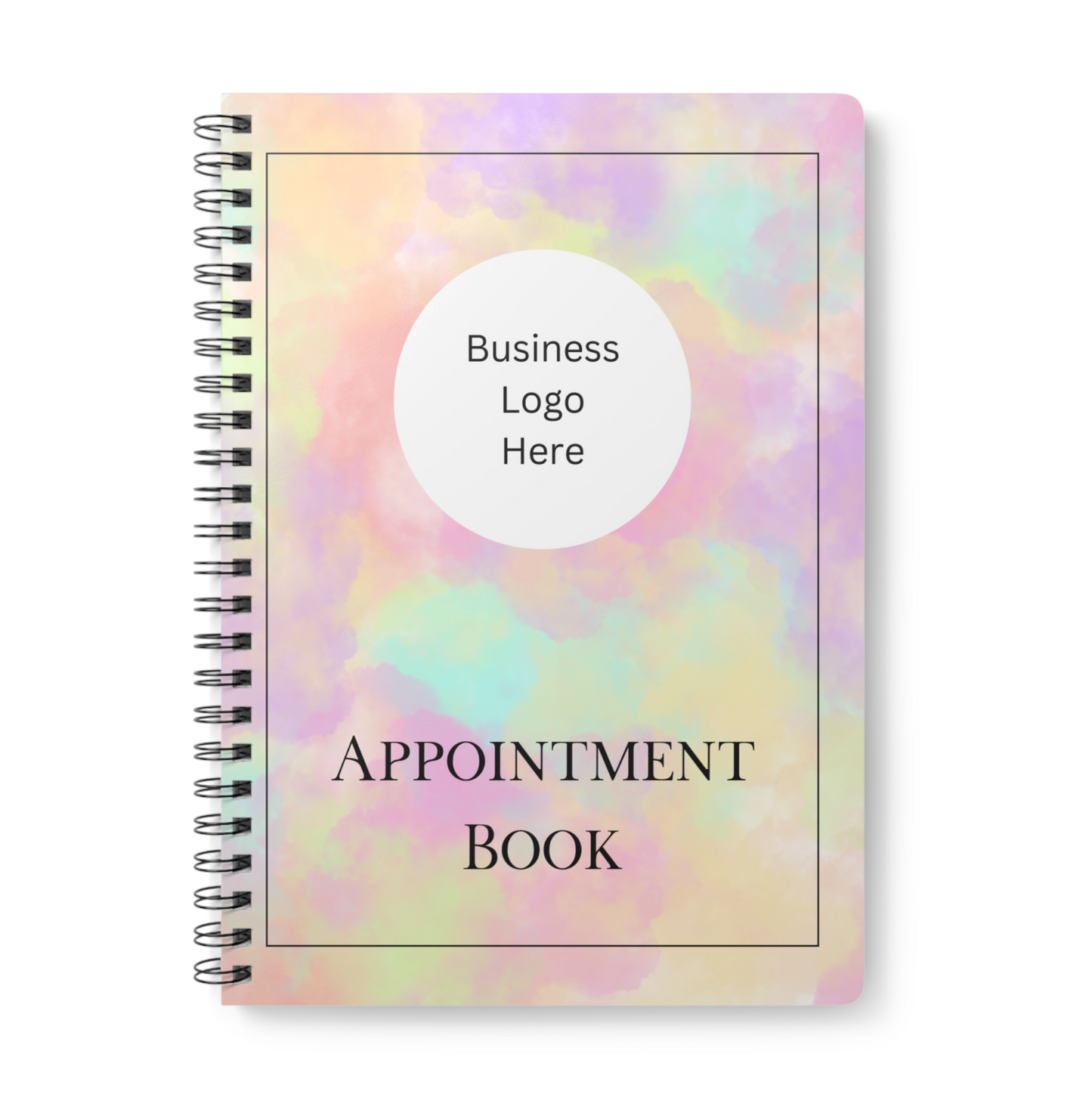 A4 Logo Marble Appointment Book 30 Minute Intervals